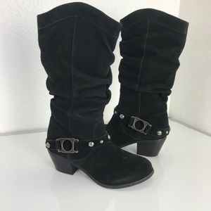 Unity by Carlos Santana Rambler black suede boots